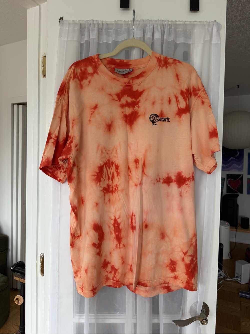 Carhartt Orange Tie-Dye Short Sleeve Tee